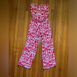 Haute Hippie Red / White Jumpsuit Size XS